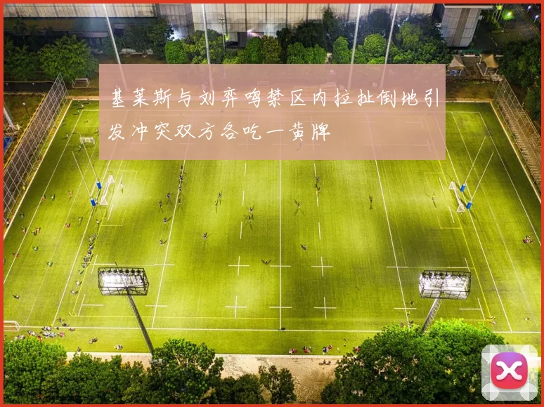 基莱斯与刘弈鸣禁区内拉扯倒地引发冲突双方各吃一黄牌
